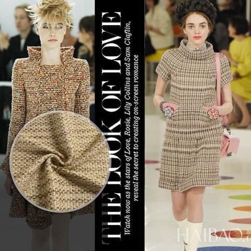 Tweed Wool Woolen Fabric For Winter dress Coat W1H17