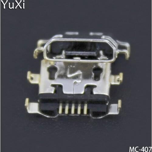 YuXi 10PCS/lot Micro usb charge charging connector plug For Alcatel 6035R Idol S 4033 4033D POP C3 dock socket charger port
