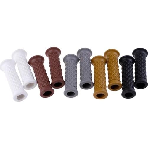 1 Pair Available Hot Retro Cafe Racer Parts Rubber Motorbike Grip for Moto Handlebar Wholesale