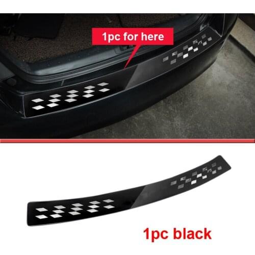 1pc for Honda Accord 2008-2012 Rear guard plate black Stainless steel