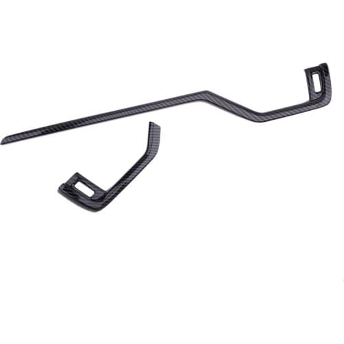 2pcs Carbon Fiber Style Dashboard Air Vent Cover Trim Moulding Decoration ABS Fit for Toyota RAV4 2019 2020