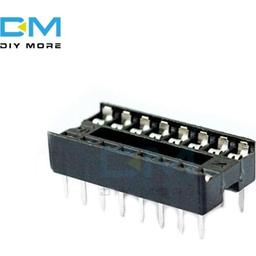 50PCS 16pin 16-Pins 16 Pins 16P DIP IC Sockets Adaptor Solder Type Socket 100% Original DIY