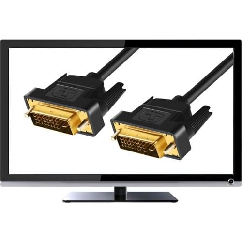 DVI to DVI Adapter Bidirectional DVI 24+1 Male to DVI 24+1 Male Cable For Projector LCD DVD HDTV tor LCD DVD HDTV XBOX