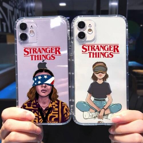 Stranger things Phone Case Transparent soft For iphone 5 5s 5c se 6 6s 7 8 11 12 plus mini x xs xr pro max