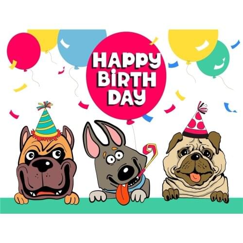 DABOXIBO Birthday Wishes Cartoon Dog Clear Stamps Mold For DIY Scrapbooking Cards Making Decorate Crafts 2020 NEW Arrival