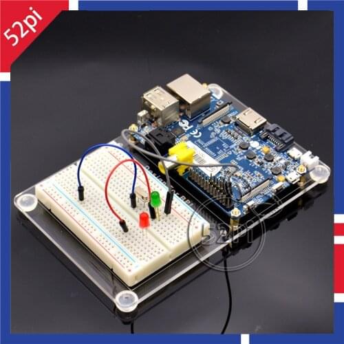 DIY Transparent Arcylic Mounting Panel Plate with 400 Tie Points Breadboard for Banana Pi