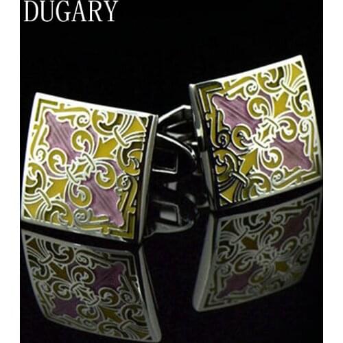 DUGARY Luxury jewelry shirt Fashion cufflink for men Brand Cuff link Wholesale Button High Quality Wedding Male Free Shipping