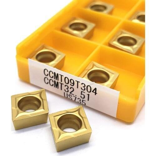 Carbide Insert CCMT09T304 VP15TF UE6020 US735 Metal Turning Tool Tools Lathe Tool Face Milling Cutter