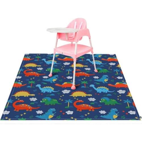 Highchair Splash Mat Baby Paint Splash Mat Large Protective Floor Splash Mat Waterproof and Anti Slip 140cm×140cm