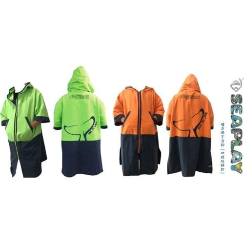 SEAPLAY Diving Swimming Bathrobe Robe Towel Poncho with Hood