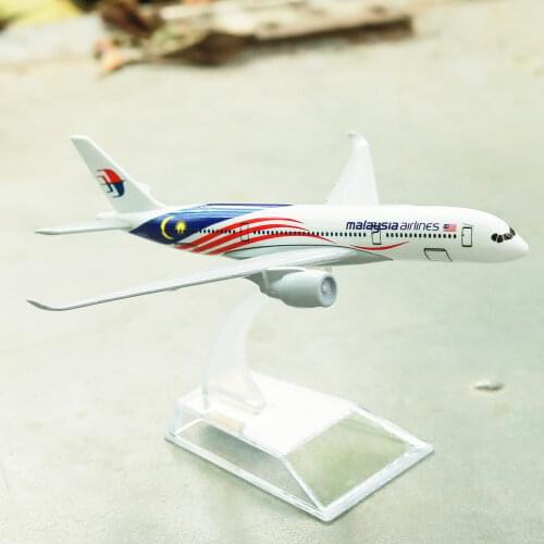 Malaysia Airlines Airbus A350 Aircraft Model 6" Metal Airplane Diecast Mini Moto Collection Eduactional Toys for Children