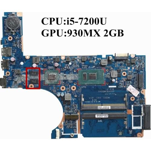 SZWXZY For HP 450 G4 Laptop Motherboard With I5-7200U CPU DDR4 930MX 2GB DA0X83MB6H0 100% Working