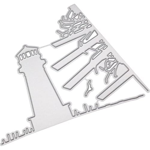 Lighthouse Metal Cutting Dies Stencil DIY Scrapbooking Album Stamp Paper Card Embossing Crafts Decor 95AA