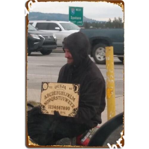 Spokane Ouija Board Panhandler Metal Signs Wall Cave Club Bar Retro Plaques Tin sign Posters