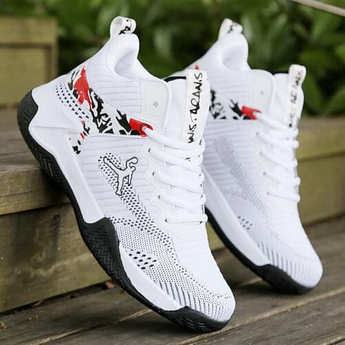 Basketball Shoes Men High Top Breathable Sneakers Men Outdoor Non-Slip Athletic Fashion Tennis Sport Shoes Male Zapatillas Black