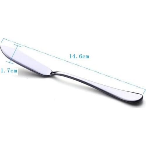 Stainless steel Utensil Cutlery Butter Knife Cheese Dessert Jam Spreader Breakfast Tool