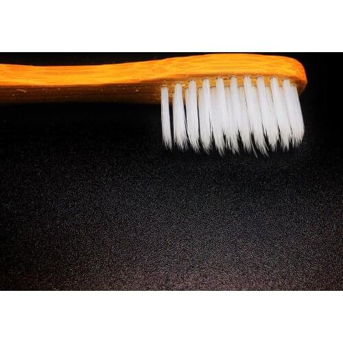 2018 new mouth clean bamboo charcoal wooden toothbrush hard bristle brush tongue scraper oarl care Adult travel tooth brush