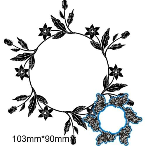 New Metal Cutting Dies Garland For Card DIY Scrapbooking stencil Paper Craft Album template Dies 103*90mm