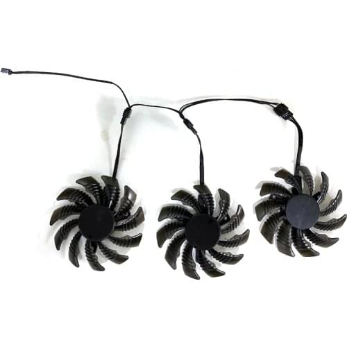 New 3pcs PLD08010S12HH 75mm 4pin For Gigabyte GTX 1080 Ti G1 1060 1070Ti GTX 970 980 Ti Graphics Card Cooling Fan