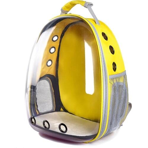 31cm*42cm*25cm Transparent Space Capsule Pet Cat Backpack Window Small Dog Carrying Cage Outdoor Traveler Pet Carrier Bag