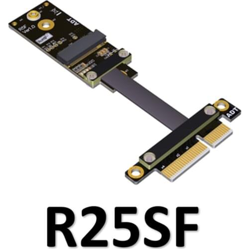Riser PCIe x4 To M.2 A.E. key WiFi Adapter Card Cable Extension PCI-E 4X PCI-Express m2 A E Key Conversion Adapter Cord R25SF