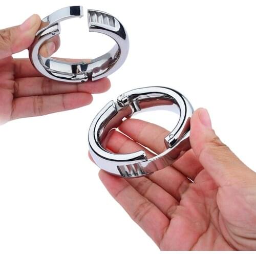 Sex Shop Penis Exercise Cock Lock Ring Delay Ejaculation Restraint Products Sex Toy Adjustable Metal Male Ball Scrotum Penis 18
