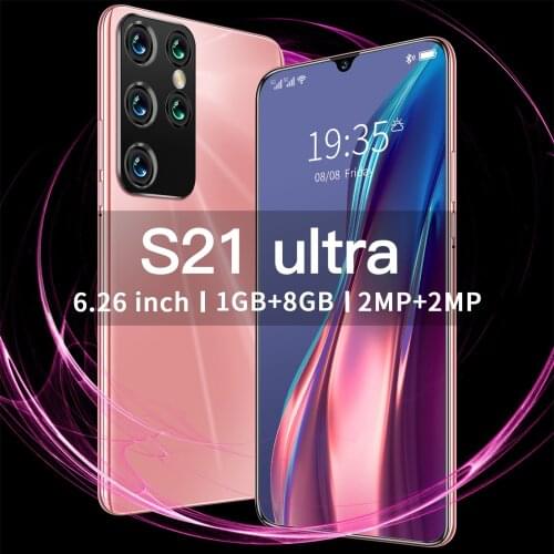 S21 Ultra 6.26 inch Face Unlock Full Screen Smartphone Europe Standard Smartphone Android 8.0 Smartphone 1G RAM+8G ROM Смартфон