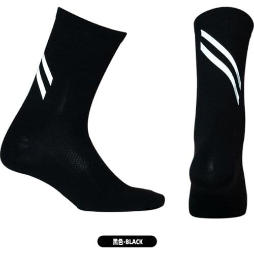 Sports 2020 New Cycling Socks Mountain Bike Socks with Reflective Strip Breathable Road High Cool Tall Mountain Bicycle Socks