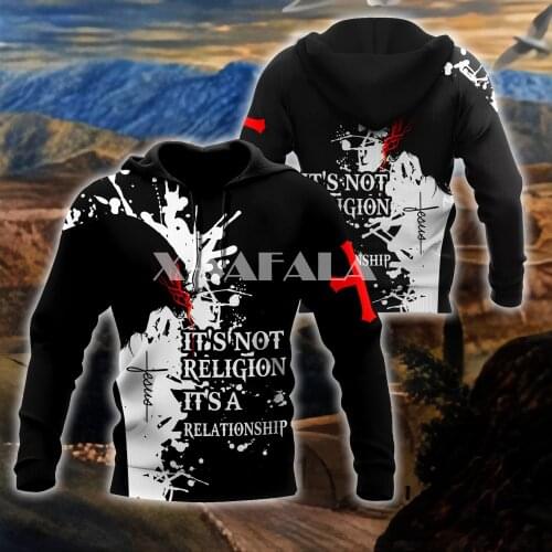 Christian Jesus God Catholic 3D Print Size XS-7XL Hoodie Man Women Harajuku Outwear Zipper Pullover Sweatshirt Casual Unisex-1