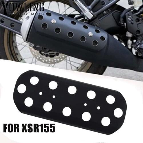 XSR155 xsr Motorcycle Exhaust Muffler Pipe Heat Shield&Crash Protector Guards Cover For YAMAHA XSR 155 2019-2020