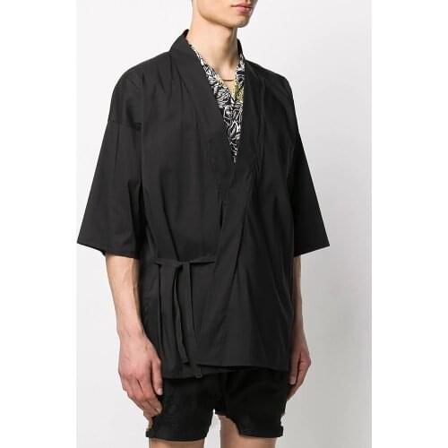 Japanese kimono cardigan men haori yukata male samurai costume clothing kimono jacket mens kimono shirt yukata haori