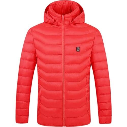 Winter men and women usb charging automatic heating jacket electric heating padded jacket clothes down padded jacket