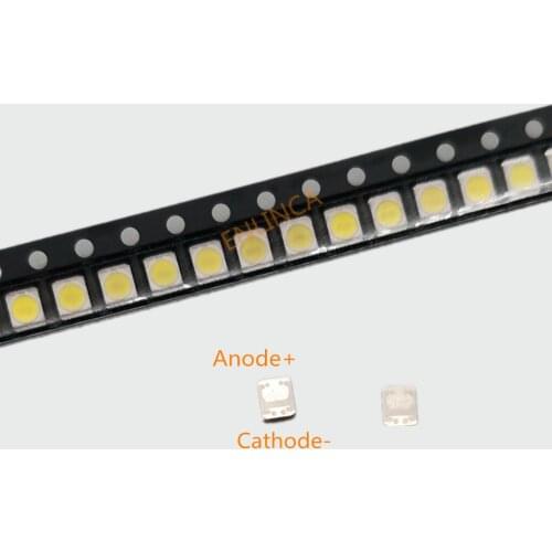 100-500PCS/Lot 3528 2835 3V SMD LED Beads 1W for LG Innotek Cold White 100LM For TV/LCD Backlight