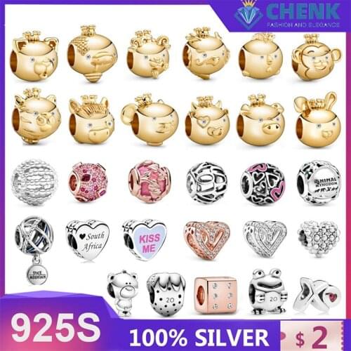 100% 925 Sterling Silver Charm bracelet making diy stone for momen Chinese Factory Original Wholesale Charms for Jewelry Making