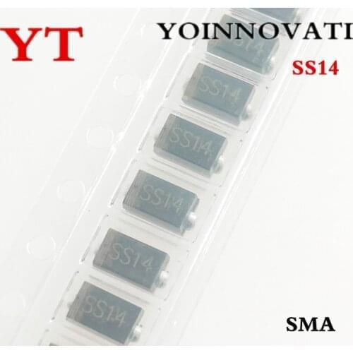 100PCS /lot 1N5819 SS14 1A/40V SMA Schottky Barrier Diode