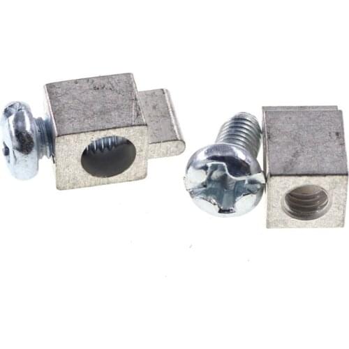 20 pcs PCB Screw Terminals Soler 15A Board vertical high current 5 mm Squared Copper M3 Non-Insulated Power Wires Assembly 5x5x6