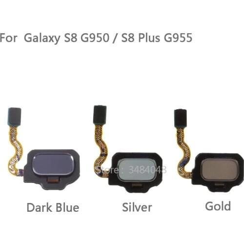 5pcs/lot For Galaxy S8 G950 G950U / S8 Plus G955 G955U Home Key Button Flex Cable with Fingerprint