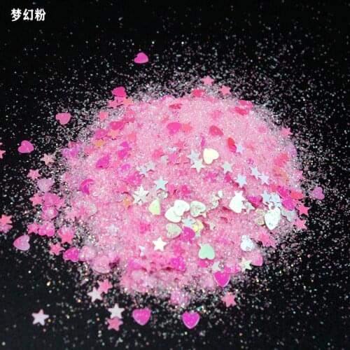 50g/Bag Holographic Nail Glitter Flakes Mixed Flake Powder Irregular Shiny Trip Heart-shape Flake DIY Nail Tips Art Flakes Decor