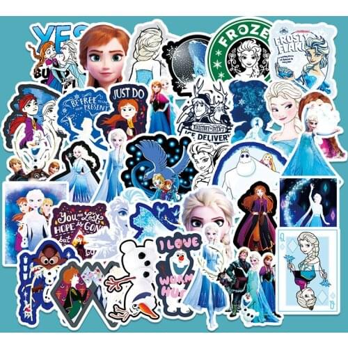 50pcs Disney Stickers Anime Cartoon Princess Sofia Scrapbooking Sticker Cute Girl Kid Reward Gift