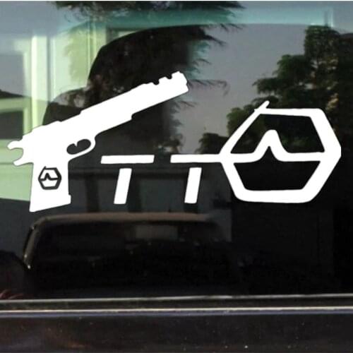 CS-1711#15*35cm Ural TT reflective waterproof funny car sticker vinyl decal silver/black for auto car stickers styling