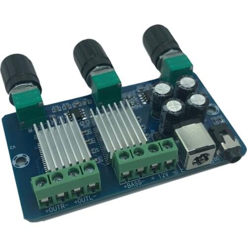 DC12V XH-A355 2.1 Channel Digital Audio Power Amplifier Board Subwoofer AMP