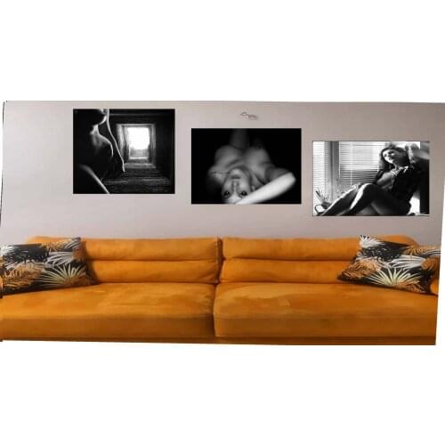 PRESTIJHOME Artistic Woman Themed Decorative Canvas, Colorless, Sensual Painting Fast Delivery From Turkey