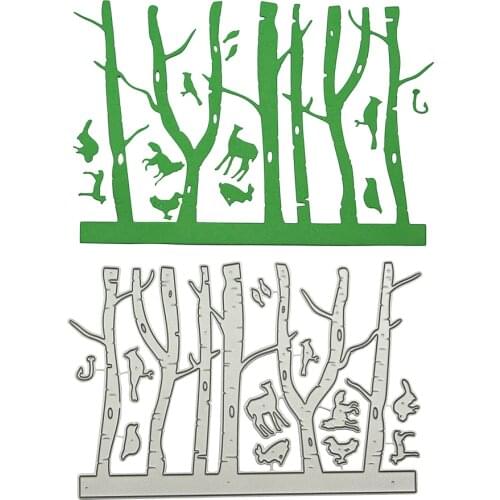 Tree Shape Embossing Cut Die Handmade Diy Paper Card Decoration Stamp Card Cover Edge Cutting Die