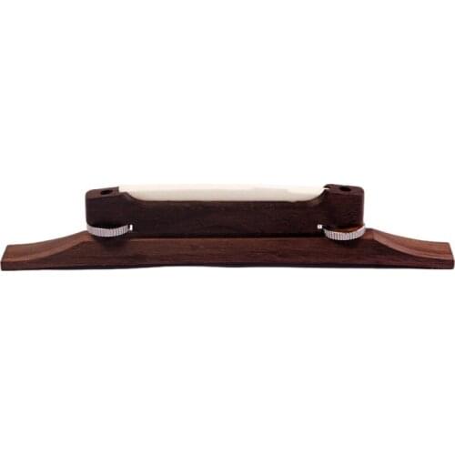 Archtop Guitar Rosewood Bridge with Bone Saddle Guitar Bridge Parts