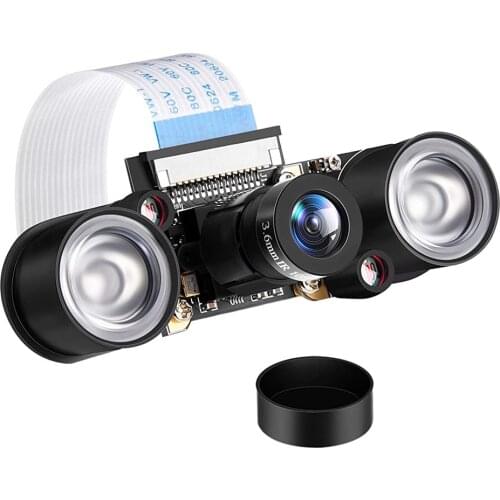 Raspberry Pi 4 Night Vision Camera 5MP 1080P Video Webcam Focal Adjustable With IR Lights For Raspberry Pi 4B/3B/3B+/Zero/Zero W