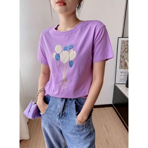 Женские хлопковые футболки Litmage China At AliExpress