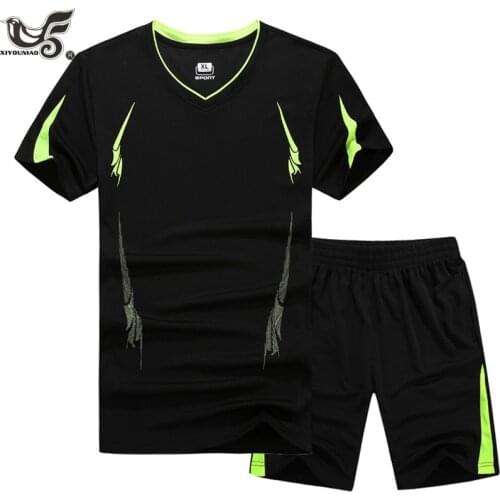 Plus Size M~8XL,9XL Men T-shirt Sets Male tracksuit Summer Quick-drying joggering T shirts Men`s sportswear sporting suit