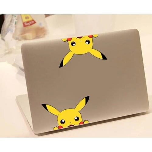 Anime Pokemon Stickers Kawaii Pocket Monsters Pikachu Car Waterproof Window Peeping Bumper Stickers Pikachu Gift Children Toys