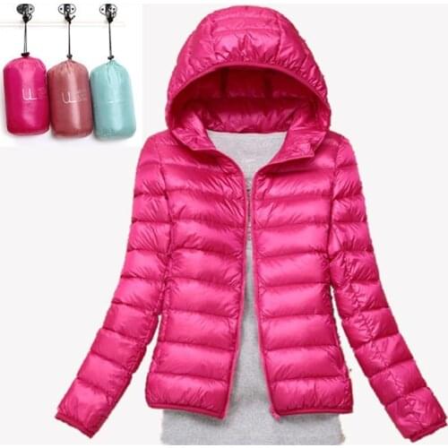 2020 new stand-up collar slim multi-color womens jacket short lightweight down jacket