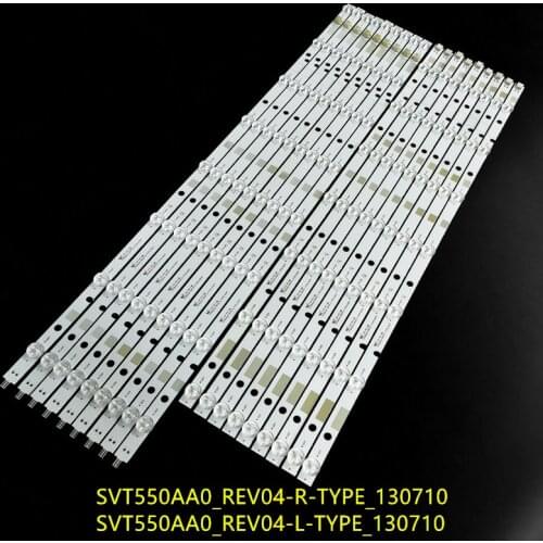 New Kit 18 PCS LED backlight strip for TO SHIBA 55L7453D SVT550AA0_REV04_R L Type 130710 E306084